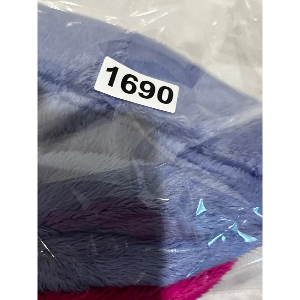 Two The North Face Infant Osito Fleece Beanie Hats Bundle Pink & Blue 6-24M OS